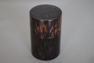 こーちゃん様分 黒柿「茶筒（大）no-35」磨き仕上げ 上杢】【黒柿】茶筒 大（現品限り） – おかや木芸